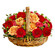 roses gerberas and carnations in a basket. Sydney